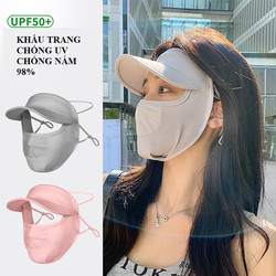 UPF50+ Khẩu trang chống nắng/chống tia cực tím toàn mặt chống nám chống bụi chống nắng thoáng khí