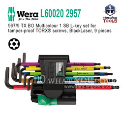 Bộ Lục Giác Hoa Thị Ngắn 9 Chi Tiết Wera L60020 2957