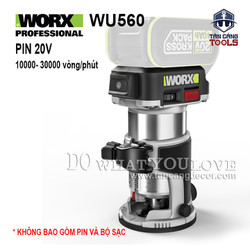 Máy Phay Dùng Pin 20V Worx WU560 ( Thân Máy )