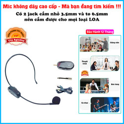 Mic không dây kết nối với mọi loại Loa Trợ giảng, Loa MC, Yoga, thể dục RX-LSP101