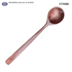 Thìa Muỗng Tròn Gỗ Trắc Cẩm Cỡ Lớn Phong Cách Hàn Quốc - CTH599