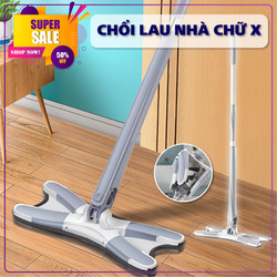 Chổi Lau Nhà Xoay 360 Độ Chữ X, Gấp Gọn Lau Sàn Siêu Sạch Siêu Thấm, Vắt Sạch Dễ Dàng