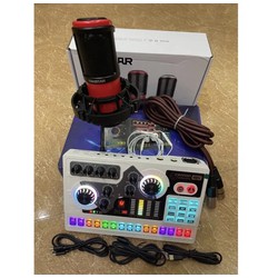 Bộ Soundcad X5 tích hợp nguồn 48V và mic takstak K320 có giá đỡ mic cao cấp âm thanh cực hay tặng giá đỡ điện thoại và tai nghe