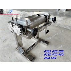 Máy cán, ép mực khô quay tay inox