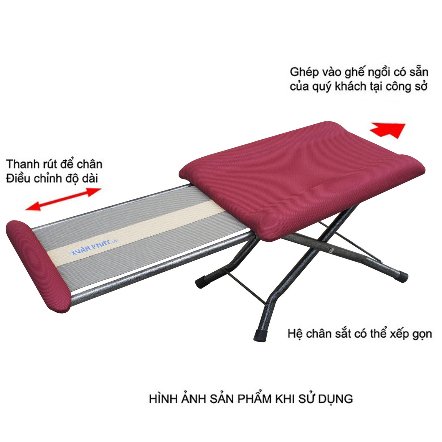 GHẾ NGỦ VĂN PHÒNG - Mã GN02 - Đỏ đun (Mã SP: Mã GN02 Đỏ đun)