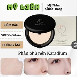 chính hãng - Phấn phủ kiềm dầu Karadium Spf50+ PA Dạng Nén, Mịn, Che Phủ Tốt
