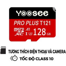 Thẻ nhớ 128gb Micro SDHC U1I Class10, tốc độ 100mb/s - Tương thích mọi thiết bị camera