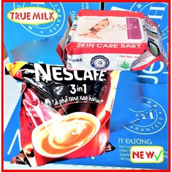 Cà phê Nescafe Túi đỏ 46gói x 17g (Tặng túi khăn ướt cao cấp - Flash Sale)- Ca phe rang xay hoa tan - cafe sữa đá - nescafe do - ca phe sua da - ca phe hoa tan - café pha san - nesdo46 Trueme TrueMilk TrueMeNews SendoTrueMe