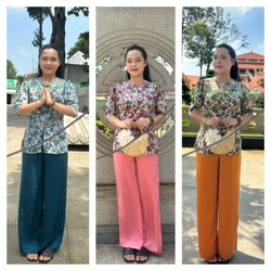 ÁO BÀ BA BÔNG LỤA MANGO