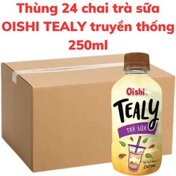 Thùng 24 chai Trà sữa OISHI TEALY truyền thống chai 250ml