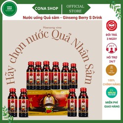 Nước uống quả NHÂN SÂM Ginseng Berry S Drink. 100ml*10 chai/ hộp, cona shop