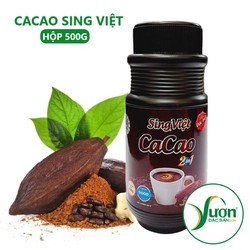 CA CAO Sing Việt (Hộp 500g) Kakao nguyên chất 2 in 1 thơm ngon bổ dưỡng - Vườn Đặc Sản