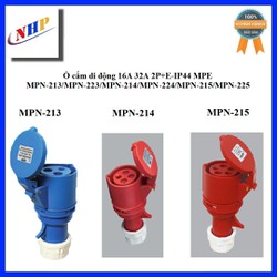 Ổ cắm di động 16A 2P+E-IP44 MPE MPN-213/MPN-223/MPN-214/MPN-224/MPN-215/MPN-225