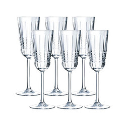 Bộ 6 ly sâm panh Cristal d’Arques Và Chef & Sommelier Paris 170ml