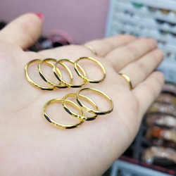 Nhẫn Vàng Lông V.oi Thật, Size Đường Kính 14.8 - 16.3Mm - Phong Thủy TUDO
