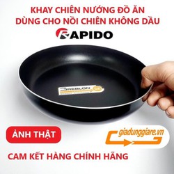 Khay nướng chống dính Greblon (Chính hãng RAPIDO 21cm) chiên nướng đồ ăn dùng cho nồi chiên không dầu - giadunggiare.vn