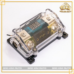 Cầu chì kỹ thuật số xe ô tô/ xe hơi/ xe máy... hiển thị hiệu điện thế, mạ vàng 24K, loại tốt