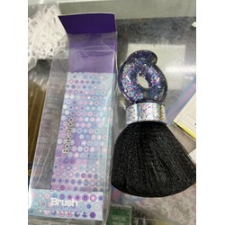Chổi Phủi Tóc NhựaTrong Suốt Đính Kim Tuyến