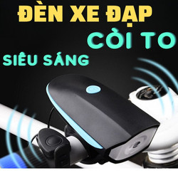 Đèn Pin Có Còi Chống Nước Siêu Sáng Cho Xe Đạp