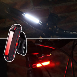 Đèn Cảnh Báo An Toàn Trước, Sau Kèm Sạc USB Cho Xe Đạp Leo Núi