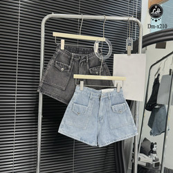 Quần short jean nhiều màu có túi nắp 2 bên Lê Huy Fashion MS Dm-x210