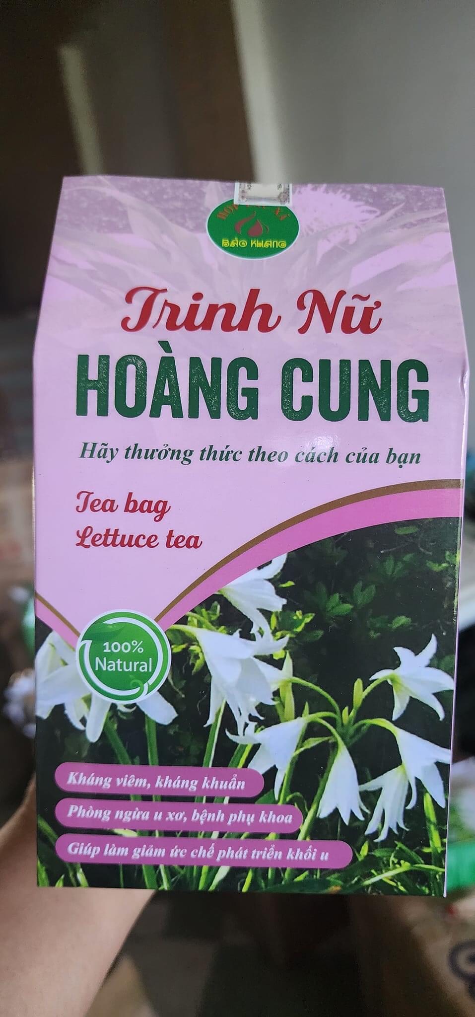 Hình ảnh trà túi lọc trinh nữ hoàng cung