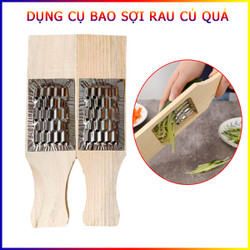 Dụng Cụ Bào Sợi Rau Củ Quả Khung Gỗ Truyền Thống 29x7cm