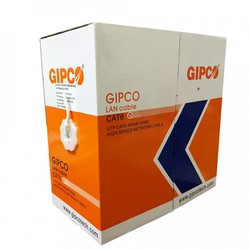 Dây mạng Hàng Chuẩn GIPCO Chính Hãng internet CAT6 ( 200m 250m ) tặng kèm 5 đầu mạng RJ45 ,không bấm sẵn đầu mạng, khách tự về chia đoạn theo ý muốn