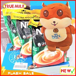 Bộ x3 túi Café Nescafe Túi Xanh 46gói x 17g/Túi (tặng Gấu ôm thật xinh) - Ca phe rang xay hoa tan - cafe sữa đá - nescafe do - ca phe sua da - ca phe 3in1 - ca phe hoa tan - café pha san - nesxanh46 - Trueme TrueMilk TrueMeNews SendoTrueMe