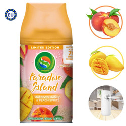 Bình xịt thơm phòng Air.Wick 250ml Maldives Mango & Peach Spritz - xoài Maldives, gió biển, hỗ trợ khử mùi, nhập khẩu Châu Âu