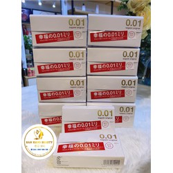 Bao cao su Sagami Original 0.01 cao cấp, siêu mỏng nhất thế giới hộp 5 cái