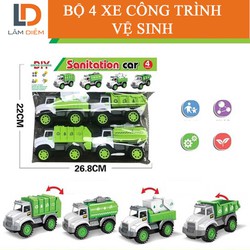 Xe Công Trình Dọn Dẹp Vệ Sinh Trớn 4 chiếc _090A-69