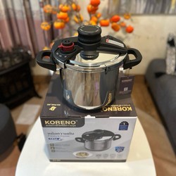 Nồi áp suất KORENO inox 304 nguyên khối dung tích 7L phù hợp mọi loại bếp bảo hành 5 năm