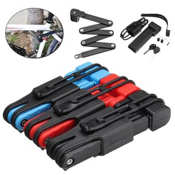 Ổ Khóa Xe Đạp Chống Cắt Chống Trộm Bằng Thép An Toàn, Khóa Xe Đạp Gập Gọn, Khóa Xe Đạp Gấp 6 Khớp Cao Cấp