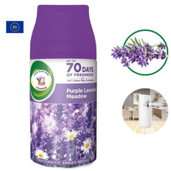 Bình xịt tinh dầu thiên nhiên Air.Wick 250ml Purple Lavender Meadow - hoa oải hương, nhập khẩu chính hãng, thơm phòng, hỗ trợ khử mùi