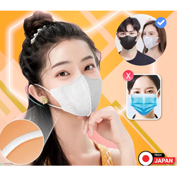 10 Khẩu trang 5D 3 da lớp lọc ngăn khói, bụi mịn, mùi, phấn hoa & vi khuẩn, thời trang, chống nắng tia, UV400