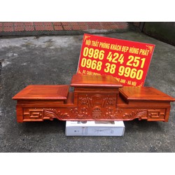 Tam cấp để bát hương gỗ hương cao cấp