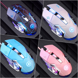 Chuột Game Thủ Có Dây YINOIAO G15 Cực Bền Thiết Kế Độc Lạ Có LED Nhiều Màu Trắng Đen Hồng Xanh Bạc