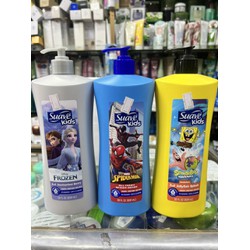 Sữa Tắm Gội Trẻ Em 3 trong 1 Bản Hoạt Hình Suave Kids 828ml