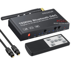 Bộ Chuyển Đổi DAC Bluetooth v5.0 Receiver 192kHz Optical SPDF to Analog Stereo L/R RCA 3.5 Cao Cấp Neoteck