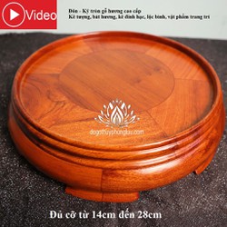 Đôn tròn - Kỷ tròn – Đế kê tượng, đỉnh hương, bát hương, lộc bình, vật phẩm trang trí gỗ hương cao cấp