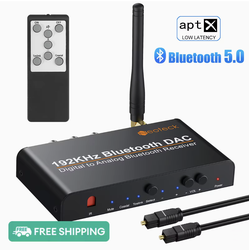 Bộ Chuyển Đổi DAC Hi-Fi APTX Bluetooth v5.0 Receiver 192kHz Optical SPDF to Analog Stereo L/R RCA 3.5 Cao Cấp Neoteck