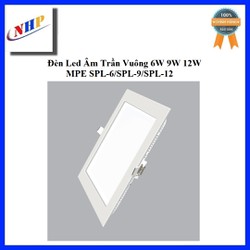 Đèn-Led-âm trần vuông 6W 9W 12W MPE SPL-6/SPL-9/SPL-12