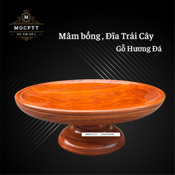 Mâm Bồng - Đĩa đựng hoa quả thờ gỗ hương cao cấp nhiều kích cỡ