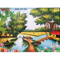 Tranh gạch men 3D Đồng Quê 3D