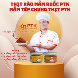 [Combo 360gr] Mắm tép chưng thịt PTK 180gr + Thịt xào mắm ruốc PTK hộp 180gr