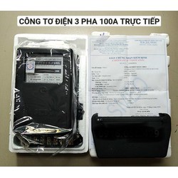 Công Tơ Điện 3 Pha 50(100)A 220/380V EMIC (Loại Bắt Trực Tiếp)  có kiểm định