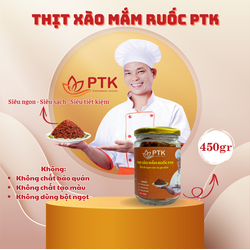 Thịt xào mắm ruốc PTK lọ thủy tinh 450gr