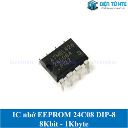 Bộ 3 con EEPROM AT24C08AN AT24C08N AT24C08A AT24C08 chân cắm DIP-8