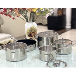 Bộ nồi inox 3 đáy Arber AN-05BB